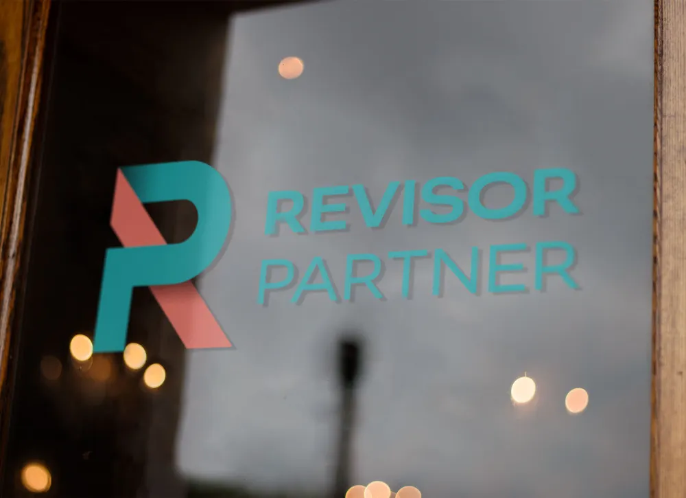 Revisorpartner vinduesreklame